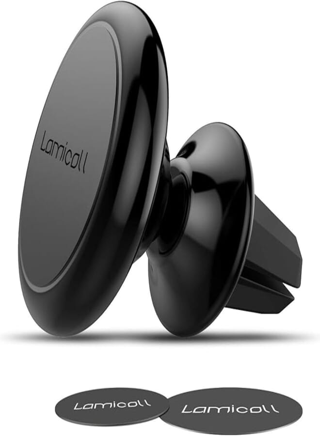Lamicall Magnetic Car Phone Holder, Magnet Mobile Phone Mount for Car Air Vent: Universal for 3-8'' inch iPhone 12 11 XR XS Max X 8 7 6s Plus Galaxy S6 S10 S20 Note 10+ Huawei P40 Mi Xperia GPS device